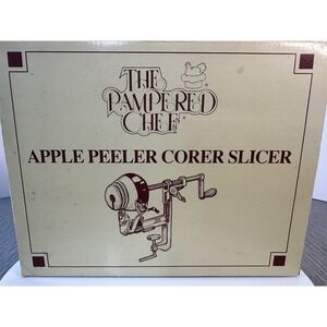 The Pampered Chef Apple Peeler Corer Slicer Original Box - Fall Holiday Pie